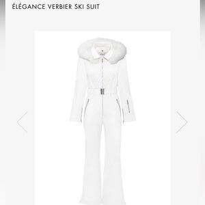 - White sunday ski suit with fur